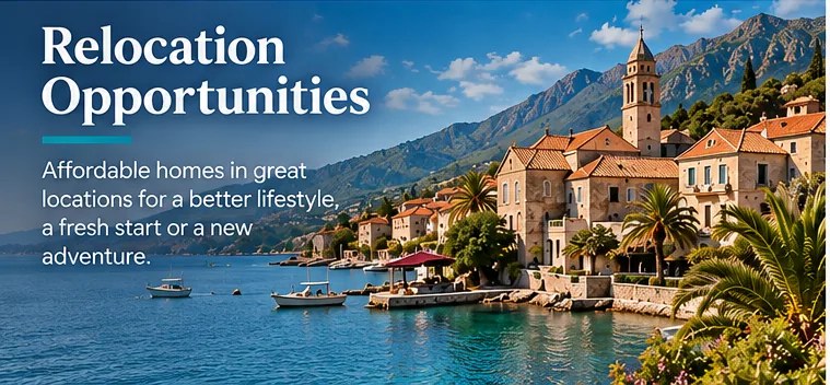 Relocation Opportunities - affordable homes in great locations for a better lifestyle, a fresh start or a new adventure